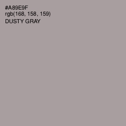 #A89E9F - Dusty Gray Color Image